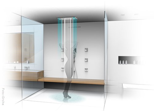 Mit einem Duschhimmel wird der Gang unter die Dusche zum reinen Wellness-Vergnügen. Auch für kleinere Duschen werden Kompaktsysteme angeboten. Mit einem Duschhimmel wird der Gang unter die Dusche zum reinen Wellness-Vergnügen. Auch für kleinere Duschen werden Kompaktsysteme angeboten.